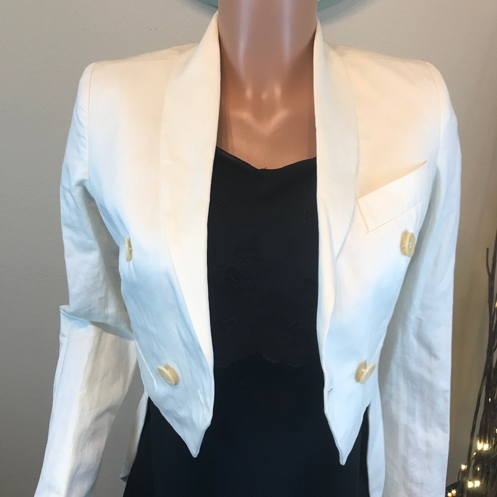 Pinko Unique White Tailcoat Size 4